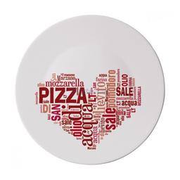 Блюдо для пиццы Bormioli Rocco Ronda I Love Pizz Red, 33 см (419320F77321753)