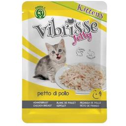 Вологий корм для кошенят Vibrisse Jelly, Куряча грудинка в желе, 70 г (C1018991)