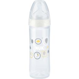 Пляшечка Nuk New Class FC, з широким горлечком, з силіконовою соскою, 6-18 міс., 250 мл, білий (3952701)
