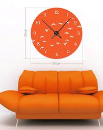 Настінний годинник Art-Life Collection, 30x30 см, помаранчевий (1A-27-30x30_c)