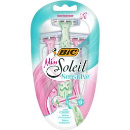 Бритва женская BIC Miss Soleil Sensitive, без сменных картриджей, 3 шт.