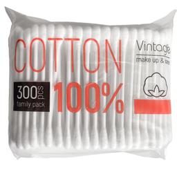 Ватні палички Vintage 100% Cotton 300 шт.