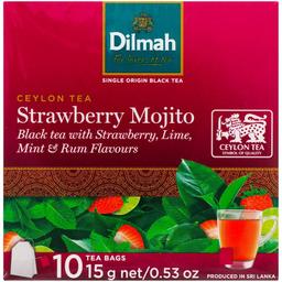 Чай чорний Dilmah Mojito Strawberry, 15 г (10 шт по 1,5 г) (877815)