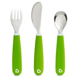 Набор Munchkin Splash: ложка, вилка и нож, зеленый (012110.02)