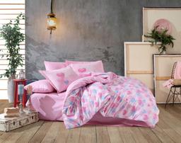 Комплект постельного белья Hobby Poplin Lavida, поплин, 220х160 см, светло-розовый (8698499154469)