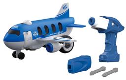 Конструктор DIY Spatial Creativity Літак із електродвигуном LM8074-DZ-1, синій (CJ-1379247)