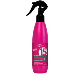 Филлер-спрей для волос Lady Wow Hair Filler-Spray Keratin Ampoule 15 в 1 с кератином и кокосовым маслом 200 мл (6894)