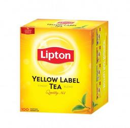 Черный чай Lipton Yellow Label в пакетиках, 100 шт.