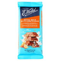 Шоколад молочний E.Wedel Кукурудзяні пластівці та мед 80 г (925537)