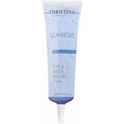 Гель Christina Lumiere Eye & Neck Bio Gel + HA для шкіри довкола очей та шиї 30 мл