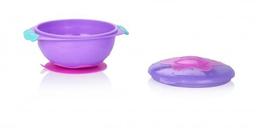 Тарілка Nuby Відліт! Посуд! на присосці з кришкою, рожевий (5322prpl)