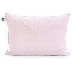 Подушка пухова MirSon Karmen №1815 Bio-Pink м'яка, пух 70%, 50х50 см, біло-рожева (2200003277821)