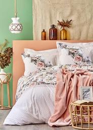 Набор постельное белье с покрывалом Karaca Home Elsa somon 2020-1, евро, персиковый, 5 предметов (svt-2000022231190)