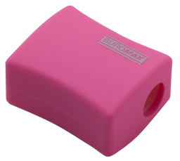 Точилка з контейнером Buromax Rubber Touch, рожевий (BM.4778-1)