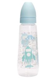 Пляшечка для годування Lindo, з силіконовою соскою, 3+ міс., 250 мл, блакитний (Pk 054 бла)