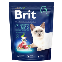 Сухий корм для котів із чутливим травленням Brit Premium by Nature Cat Sensitive 300 г (ягня)