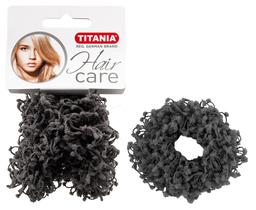 Набір об'ємних резинок для волосся Titania, 2 шт., сірий (7879)