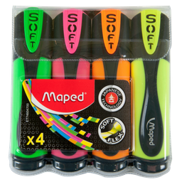 Текстовый маркер Maped Fluo Peps Ultra Soft, 4 шт. (MP.746047)