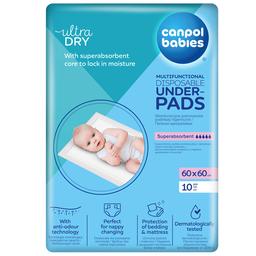 Одноразові гігієнічні пелюшки Canpol babies, 60х60 см, 10 шт. (78/006)