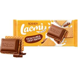 Шоколад молочный Roshen Lacmi с шоколадной начинкой и вафлей, 90 г (872112)