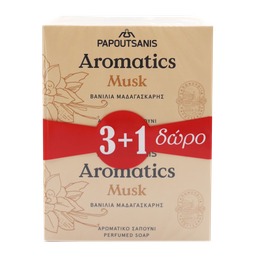 Твердое мыло Aromatics Белый Мускус, 400 г (4 шт. по 100 г) (ABSMB400)