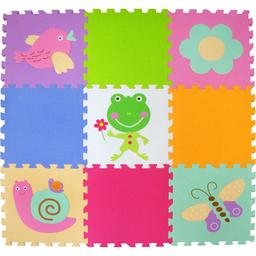 Дитячий розвиваючий ігровий килимок-пазл Baby Great Літній сад, 92х92 см (GB-MF129A)
