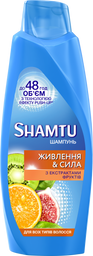 Шампунь Shamtu Питание и Сила, c экстрактами фруктов, для всех типов волос, 600 мл