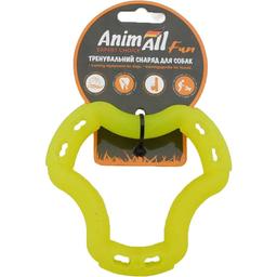 Игрушка для собак AnimAll Fun AGrizZzly Кольцо шестисторонное жолтая 12 см