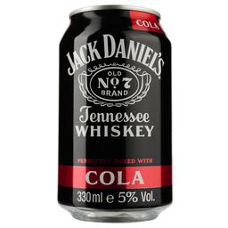 Напиток слабоалкогольный Jack Daniel's & Cola ж/б, 0,33 л, 5% (878964)