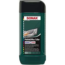 Полироль Sonax Nano Pro, с цветным воском, зеленая, 250 мл