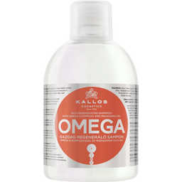 Шампунь для волос Kallos Cosmetics KJMN Omega восстанавливающий с комплексом Омега-6, 1 л