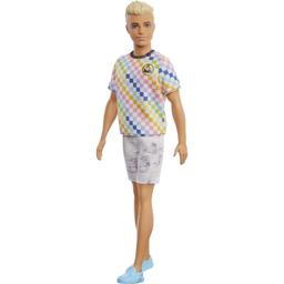 Лялька Barbie Кен Модник в картатій футболці (GRB90)