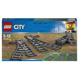 Конструктор LEGO City Железнодорожные стрелки, 8 деталей (60238)