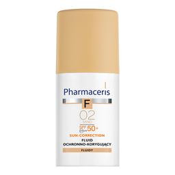 Защитный корректирующий тональный крем Pharmaceris F SPF 50+ Песок, 30 мл (E1542)