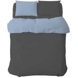 Комплект постельного белья Home Line 215х143 см графит/синий (174341)