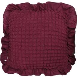 Декоративна подушка Love You з наволочкою, 45х45 см, пурпурно-червона (181154)