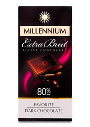 Шоколад чорний Millennium Favorite Brut 80%, 100 г (555821)