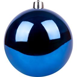 Новогодняя игрушка Novogod'ko Шар 12 cм глянцевая синяя (974056)