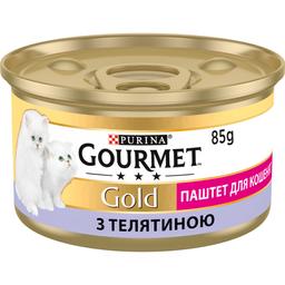 Вологий корм для кошенят Gourmet Паштет, з телятиною, 85 г