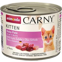 Влажный корм для котят Animonda Carny Kitten Baby-Pate, 200 г