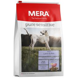Сухой корм для взрослых собак с чувствительным пищеварением Mera Pure Sensitive, с ягненком и рисом, 12,5 кг (56650)