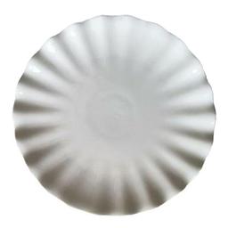Тарілка S&T Хвилястий край, дрібна хвиля, 20,3 см, білий (503570)