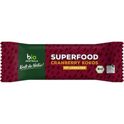Батончик Bio Zentrale Superfood с клюквой и кокосом органический 40 г