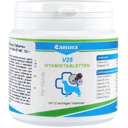 Поливитаминный комплекс Canina V25 Vitamintabletten для собак, 30 таблеток