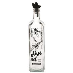 Бутылка для масла и уксуса Herevin Oil&Vinegar Bottle-Black-Olive, 1 л, прозрачная (151082-075)