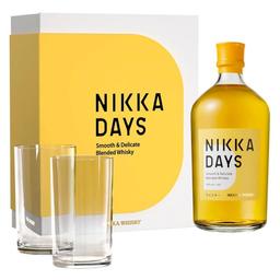 Віскі Nikka Days Blended Japanese Whisky, у подарунковій упаковці, 40%, 0,7 л + два келихи