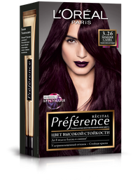 Краска для волос L’Oréal Paris Preference, тон 3.26 (Терпкий глинтвейн. Темно-фиолетовый), 174 мл (A9154200)
