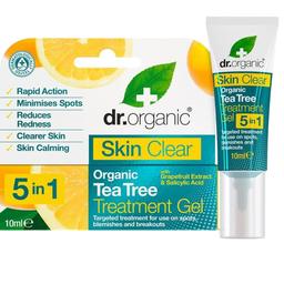 Лечебный гель с чайным деревом 5 в 1 Dr. Organic Skin Clear 5in1 Treatment Gel 10 мл