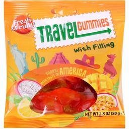 Цукерки жувальні Wawel Travel Gummies America із фруктом смаком, 80 г (925515)