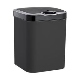 Ведро для мусора сенсорное квадратное Jah с внутренним ведром, 15 л, 25×25×32 см, черное (JAH6511black)